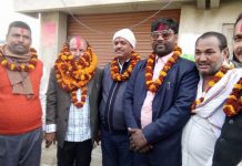 विद्यायक फुलबाबुके गढिमाई नपाके मेयर यादवद्धारा भव्य सम्मान