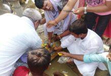 आरडिसिको सहयोगमा फतुवा महेशपुरमा खाने पानि ट्यांकीको शिलान्यास