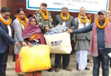 RDC Nepal को आयोजनामा ३७५ परिवारलाई न्यानो कपडा वितरण