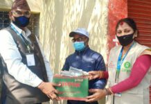 RDC द्वारा उपकरण तथा सरसफाई स्वच्छता सामाग्री हस्तान्त्रण