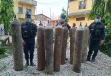 ४३ वटा अक्सिजनको सिलिन्डर प्रहरीले गरे बरामद